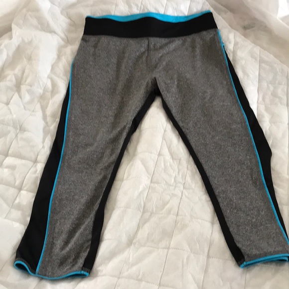 Pants - Black grey blue Workout yoga leggings tights 6